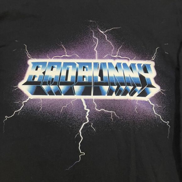 Bad Bunny x100Pre Tour Long Sleeve Shirt Black Concert Merch Tee - Size Small - Picture 2 of 6